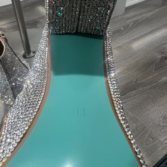 Betsey Johnson Glass Stone Ankle Boots - Size 11 - Never worn - Picture 3 of 6